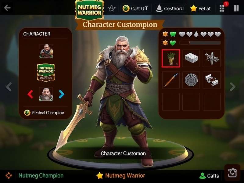 Nutmeg Warrior Champion Game Screenshot